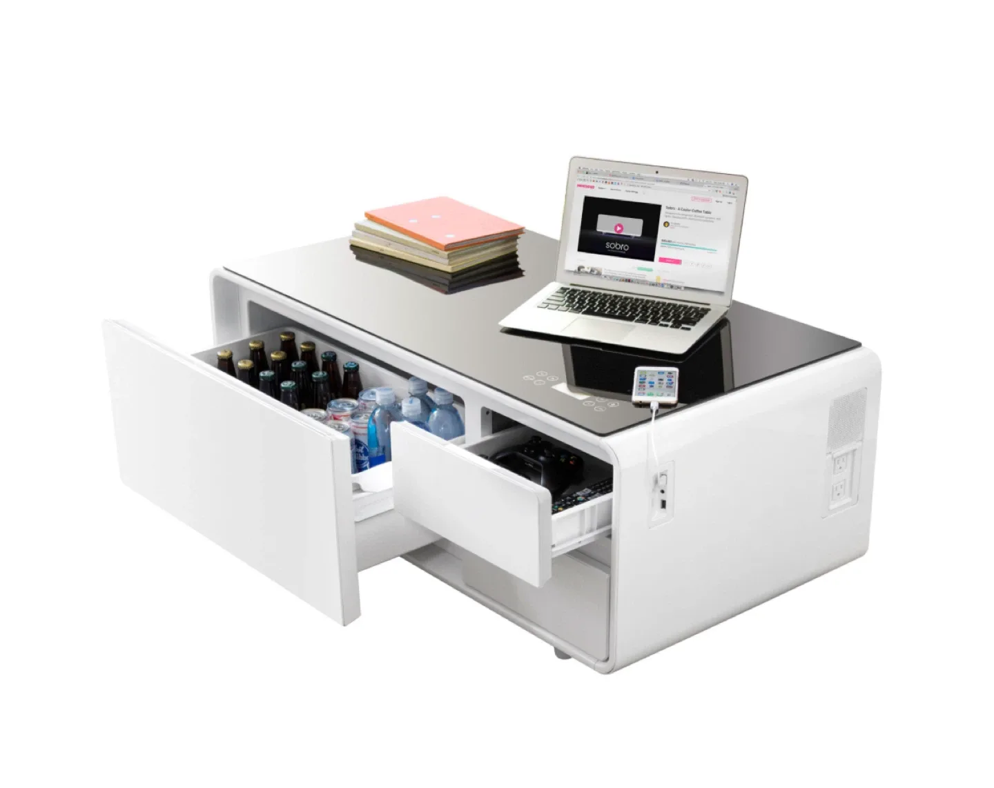 Sobro Smart Coffee Table with Built-in Refrigerator image indicator(3)
