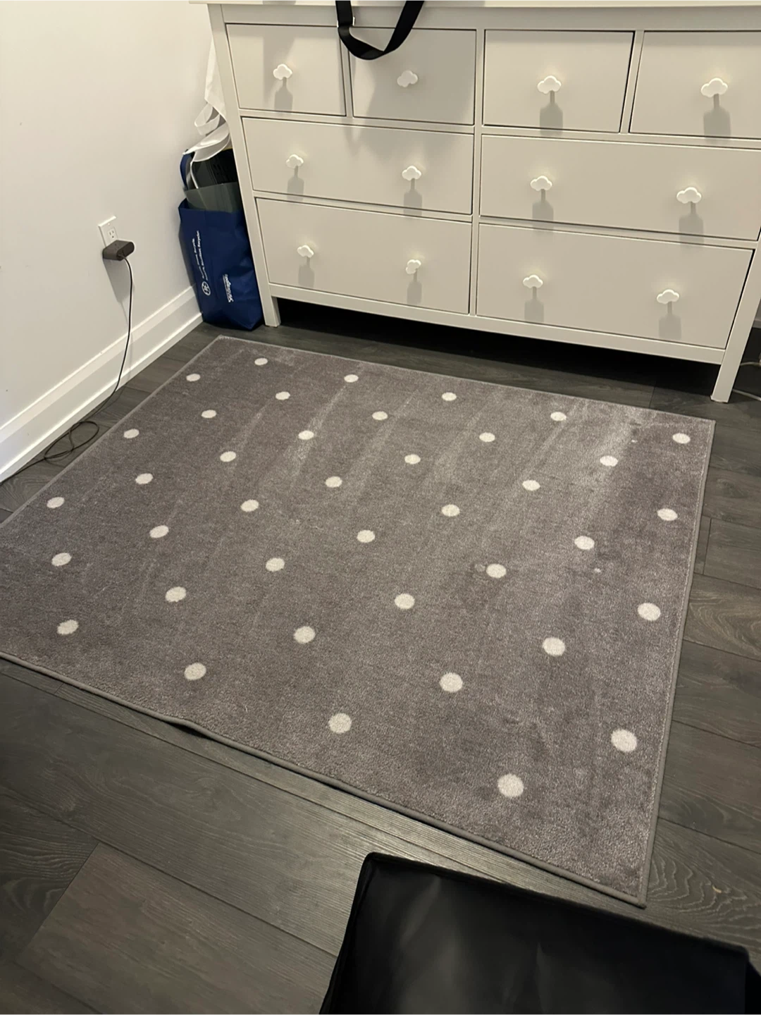 Polka Dot Rug - Grey - photo 3
