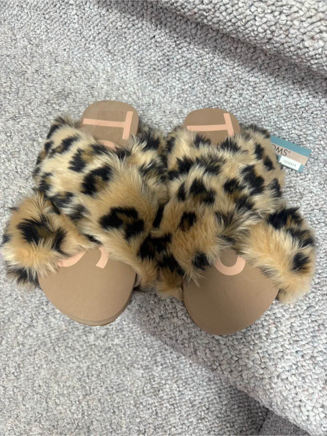 TOMS Leopard Print Slippers size 9