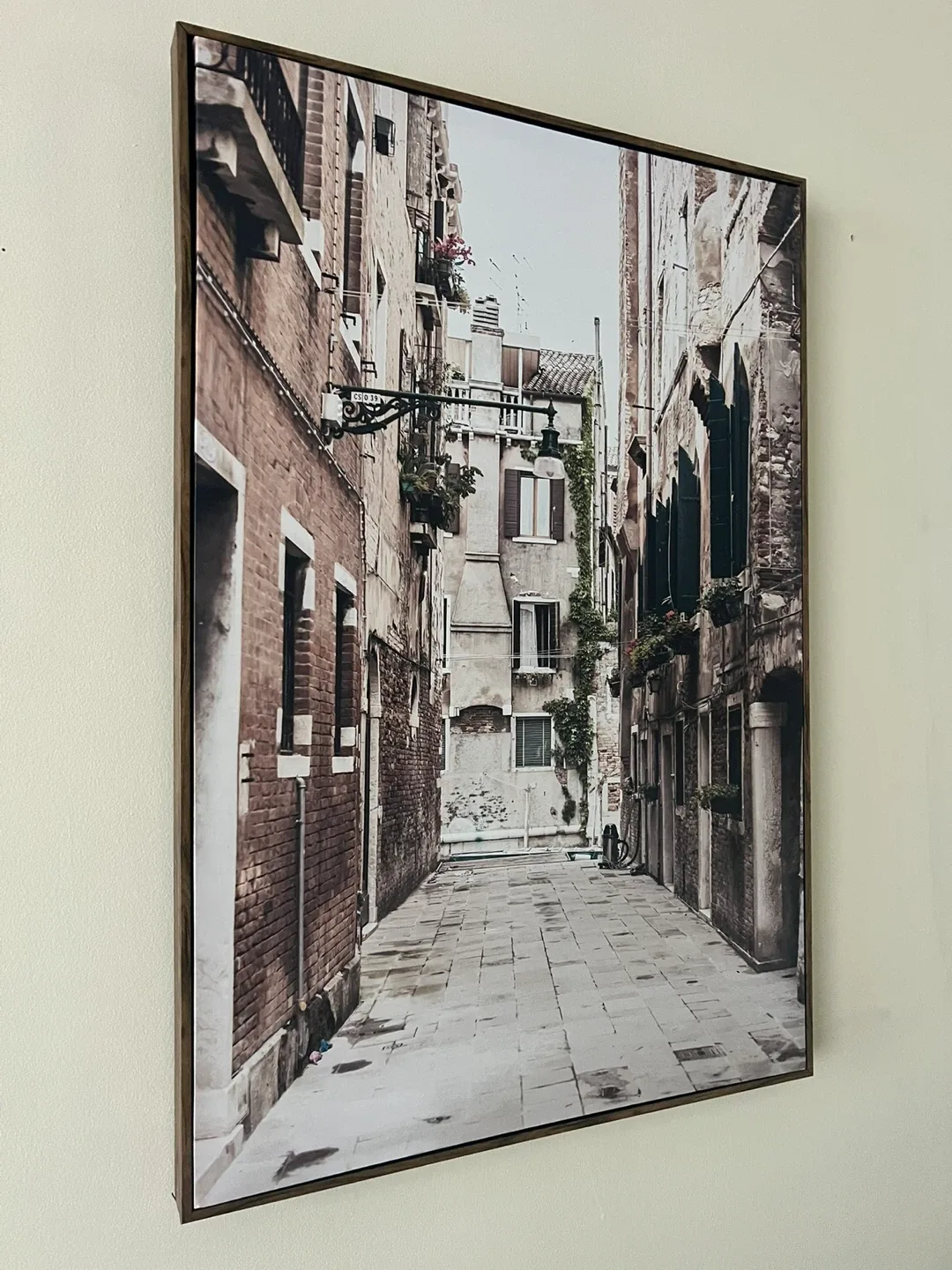Beautiful Framed Art Print – European Street Scene