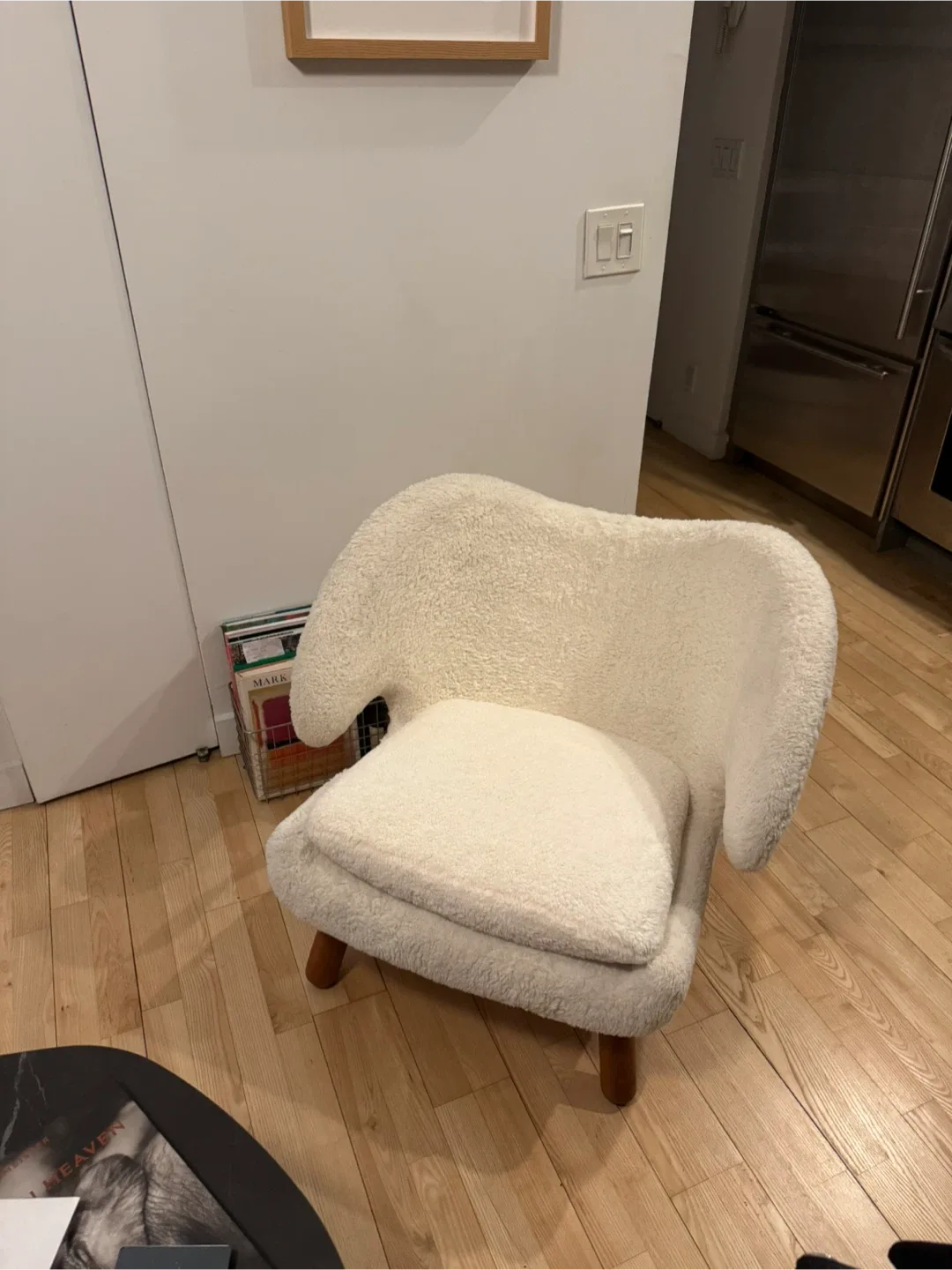 Off-White Sherpa Accent Chair image indicator(8)
