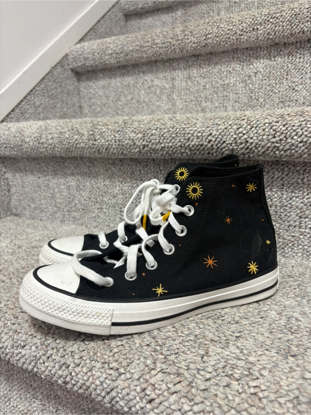 Converse All Star High Top - Black with Sun Design - photo 2