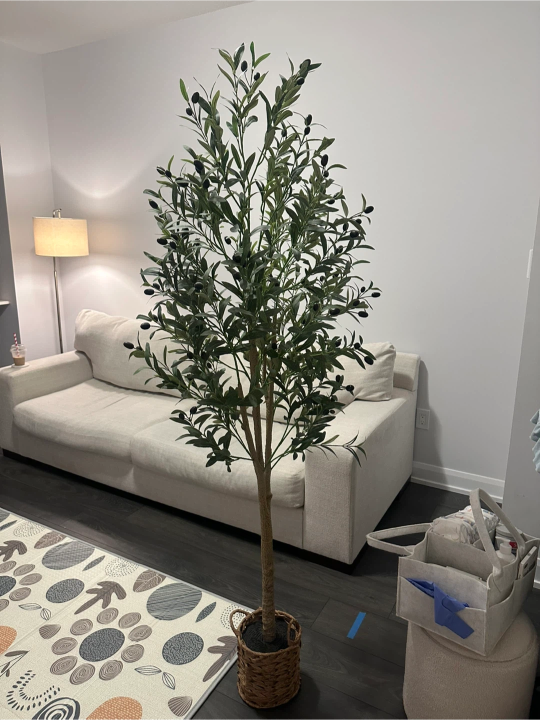 Faux Olive Tree in Basket - photo 2
