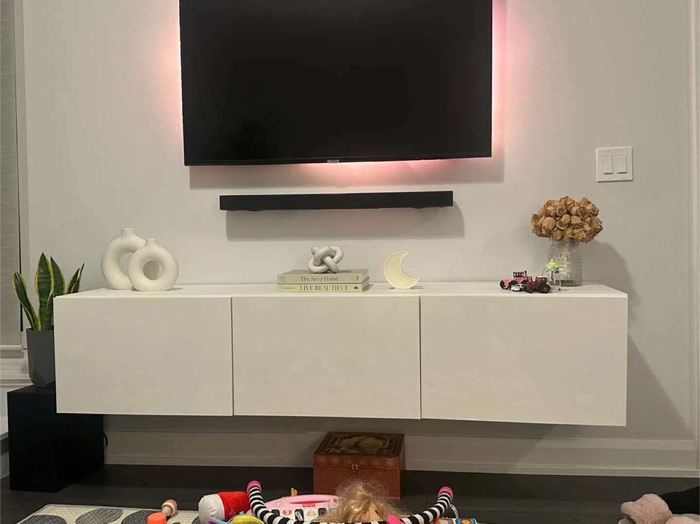 IKEA Besta TV Stand in white