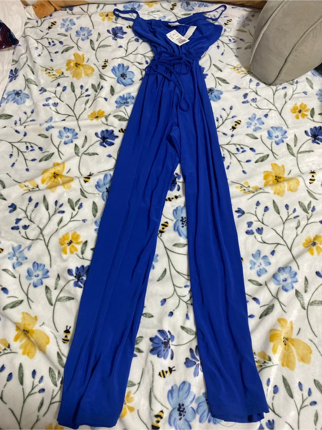 Blue Spaghetti Strap Jumpsuit - New With Tags