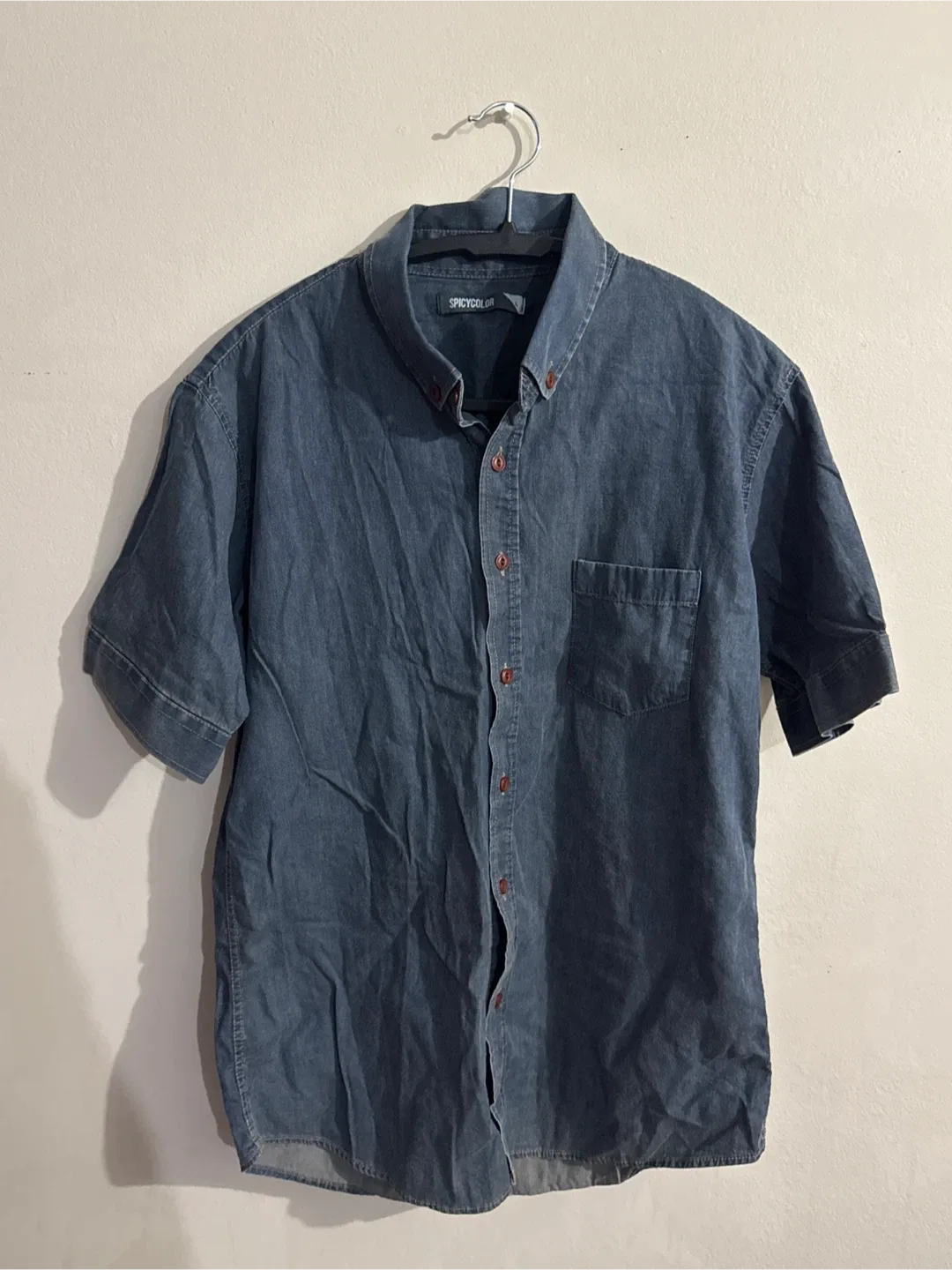 Spicycolor Denim Short Sleeve Shirt
