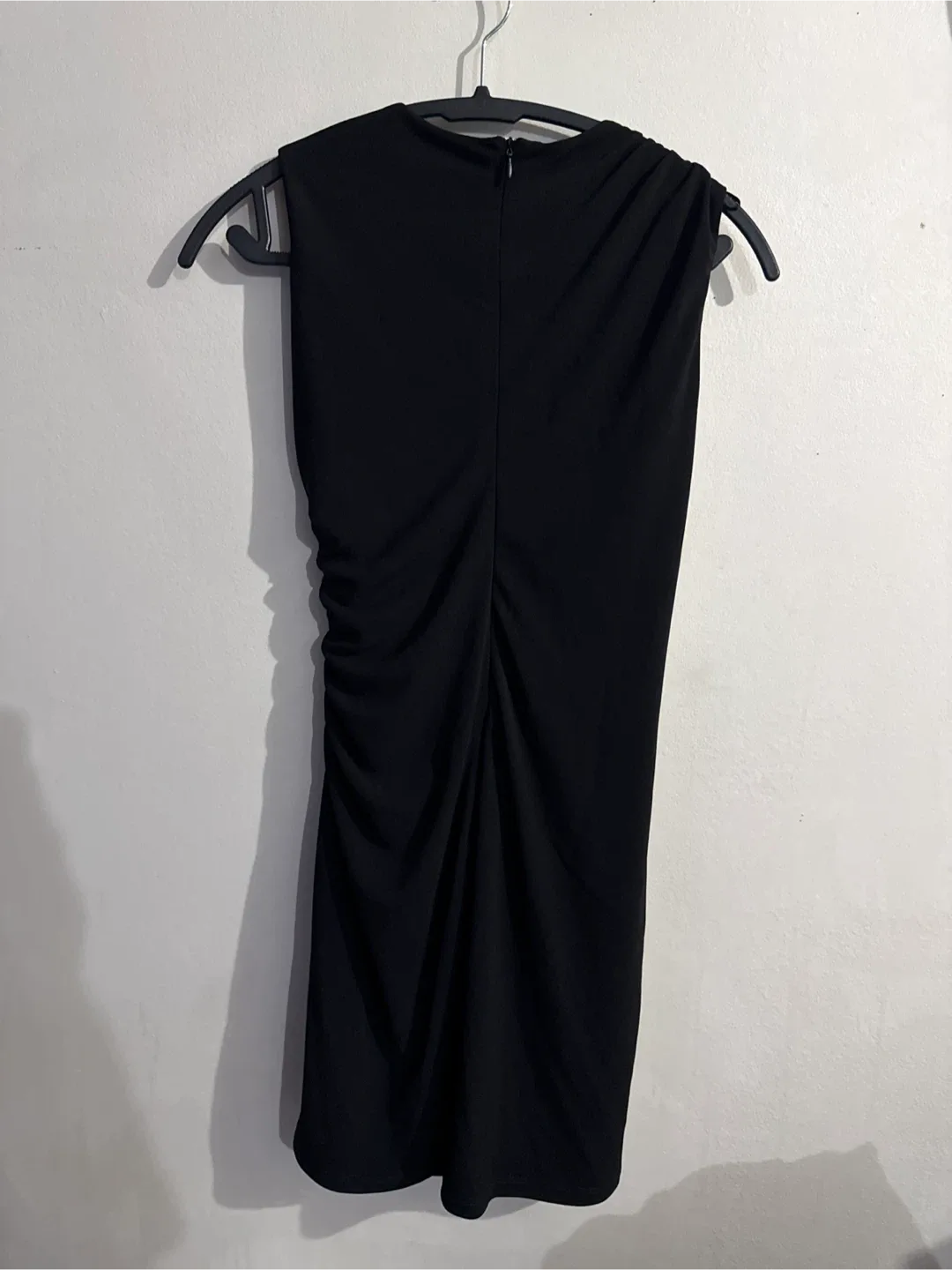 Zara Black Ruched Dress - Size M image indicator(2)