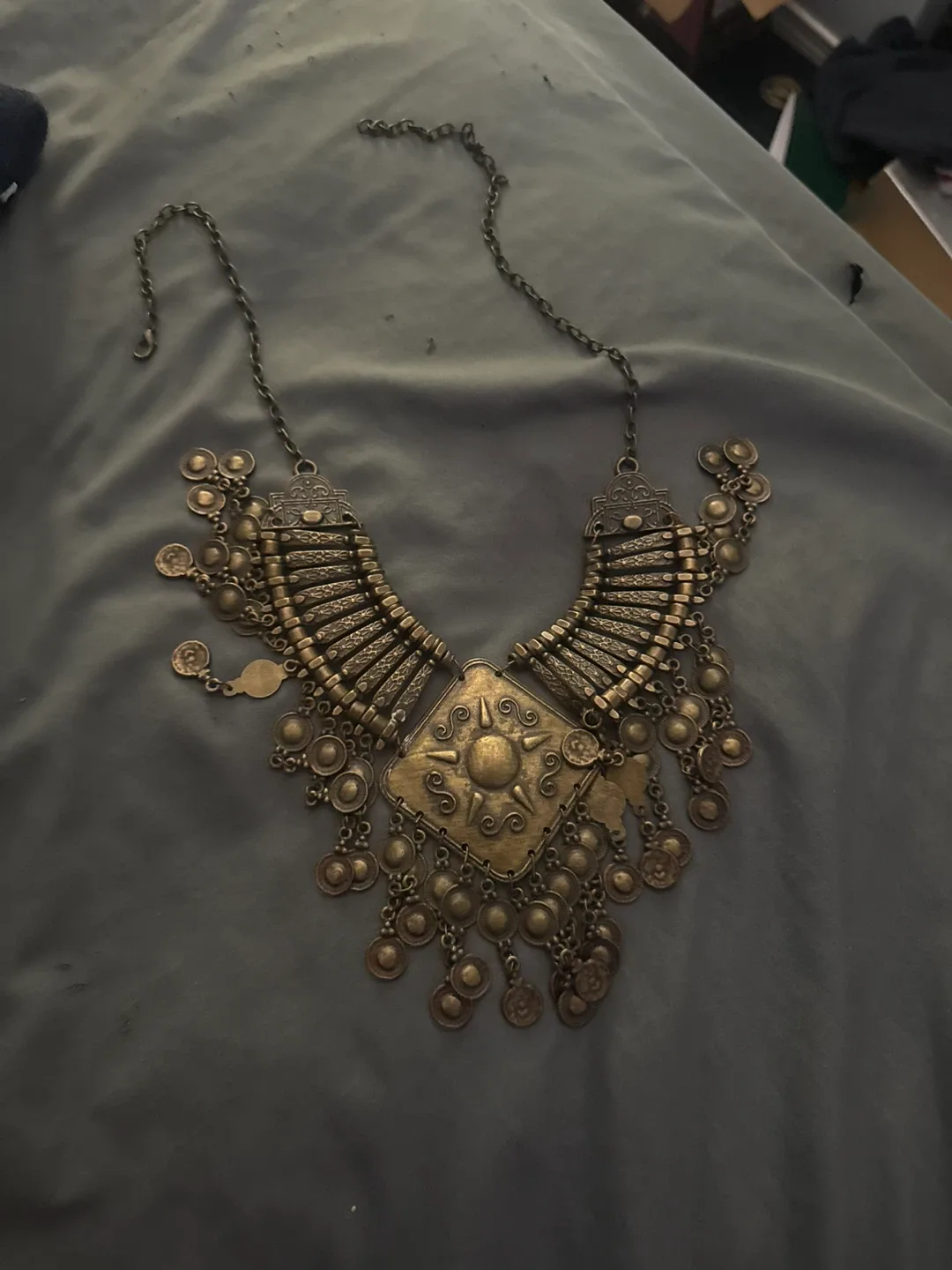 Vintage Style Bronze Necklace