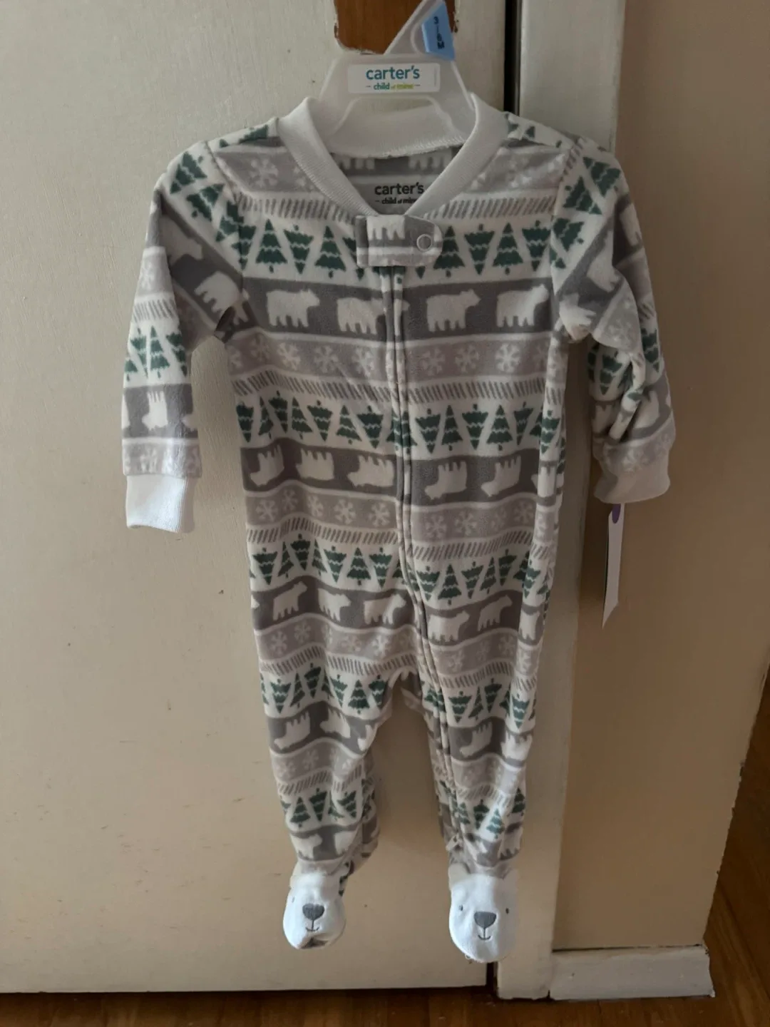 Carter's Fleece Footed Pajamas -With Tag image indicator(2)