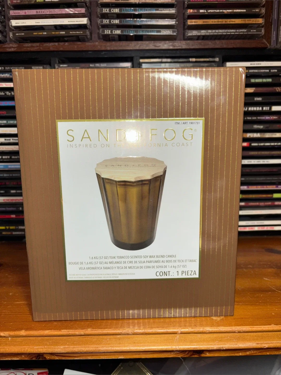 Sand + Fog Teak Tobacco Scented Candle
