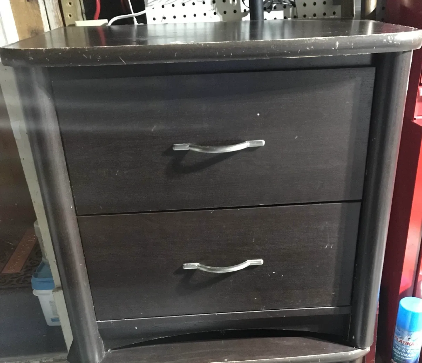 2-Drawer Table - Dark Wood Mahogany image indicator(3)