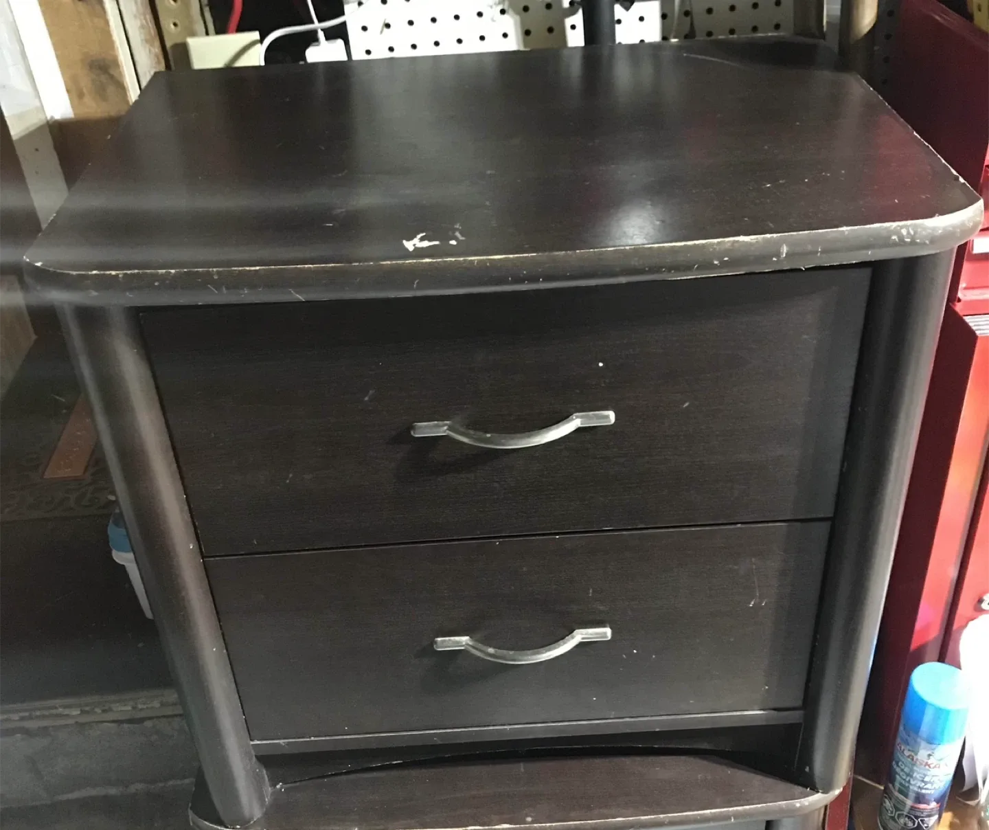 2-Drawer Table - Dark Wood Mahogany image indicator(2)