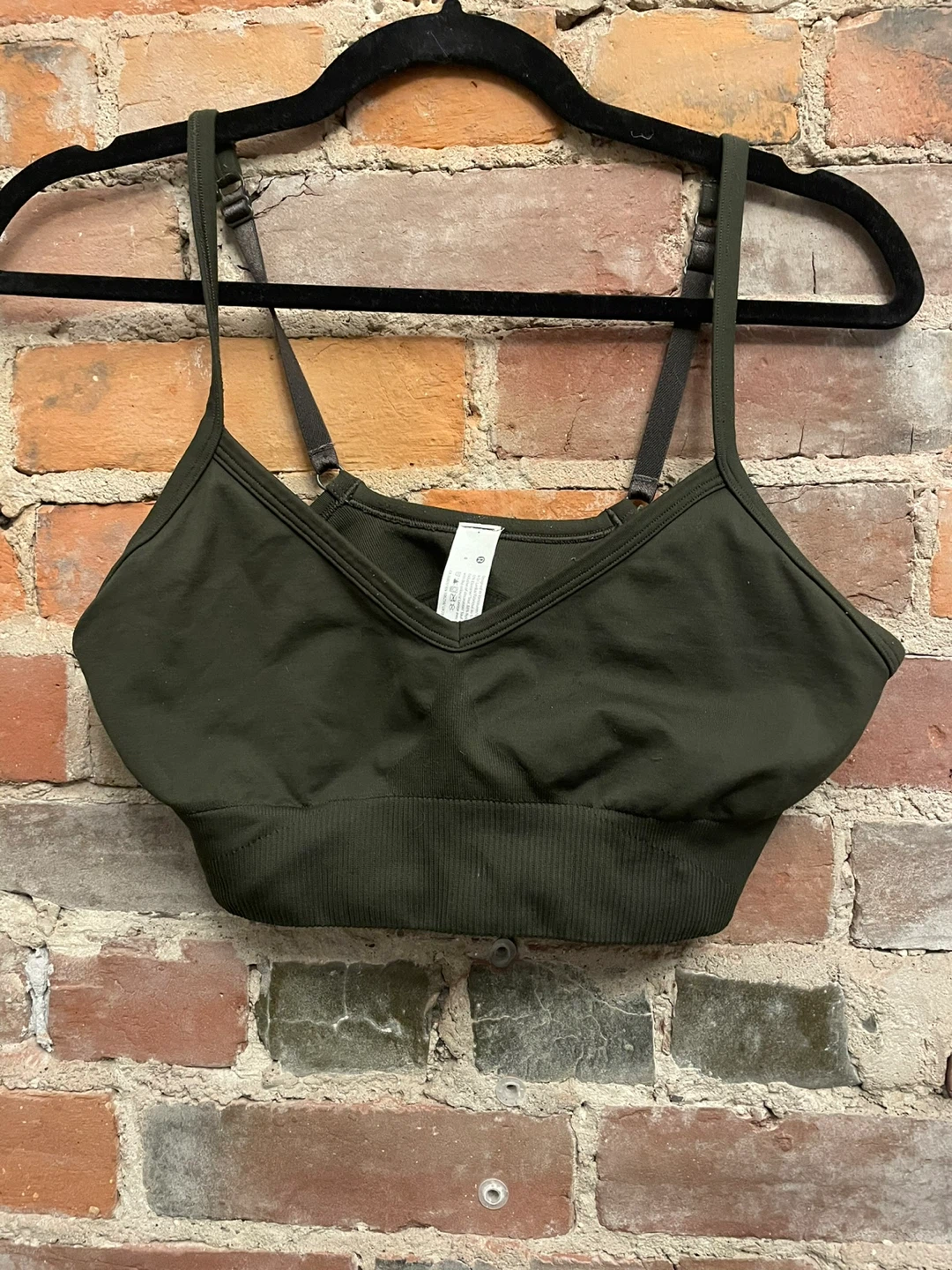 lululemon Ebb to Street Bra *Light Support C/D Cup, dark olive 8 - photo 3
