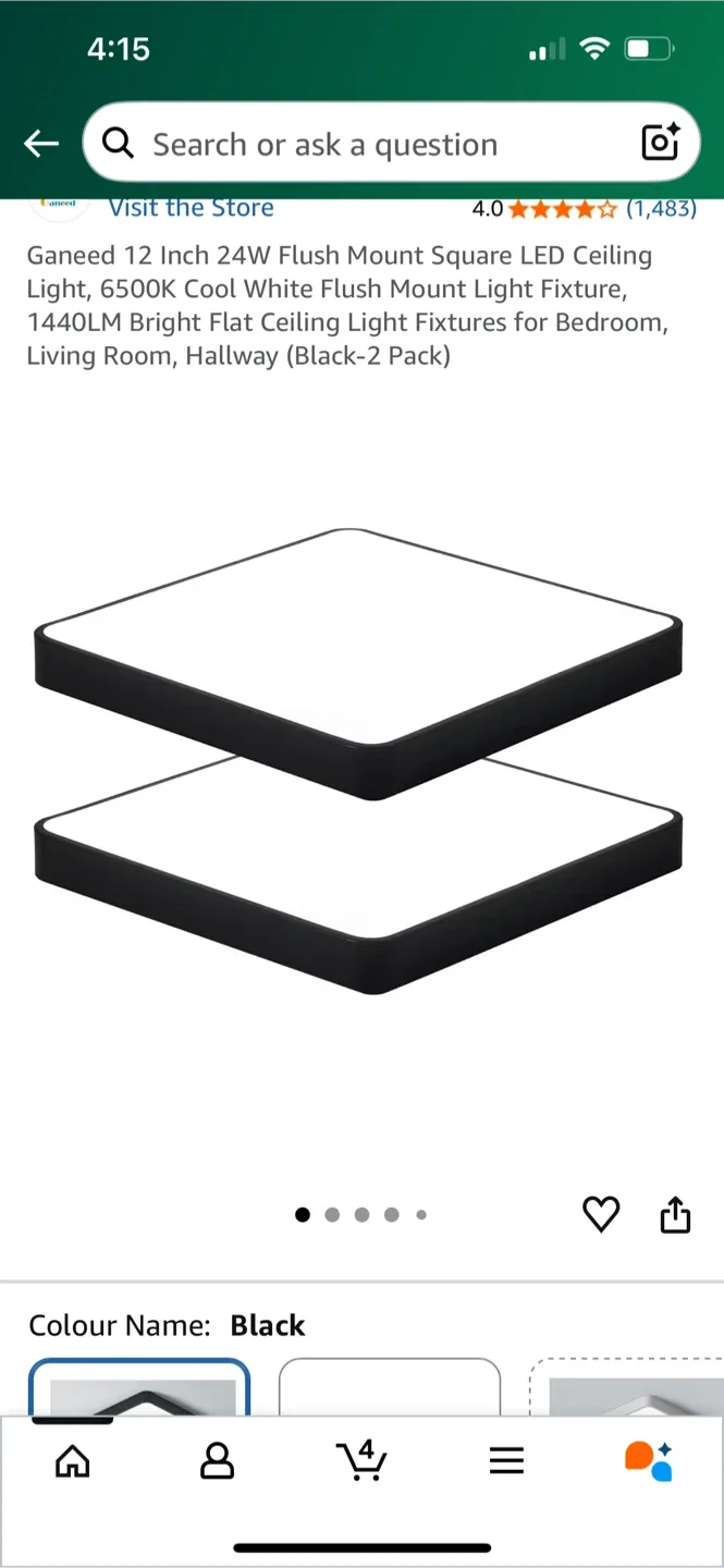 Ganeed 12 Inch LED Flush Mount Ceiling Light - NEW image indicator(4)