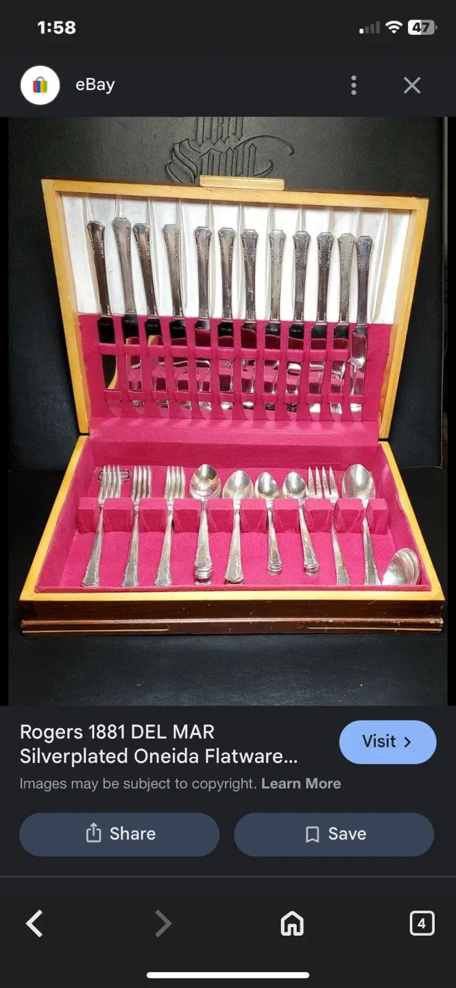 Rogers 1881 DEL MAR Silverplated Flatware Set