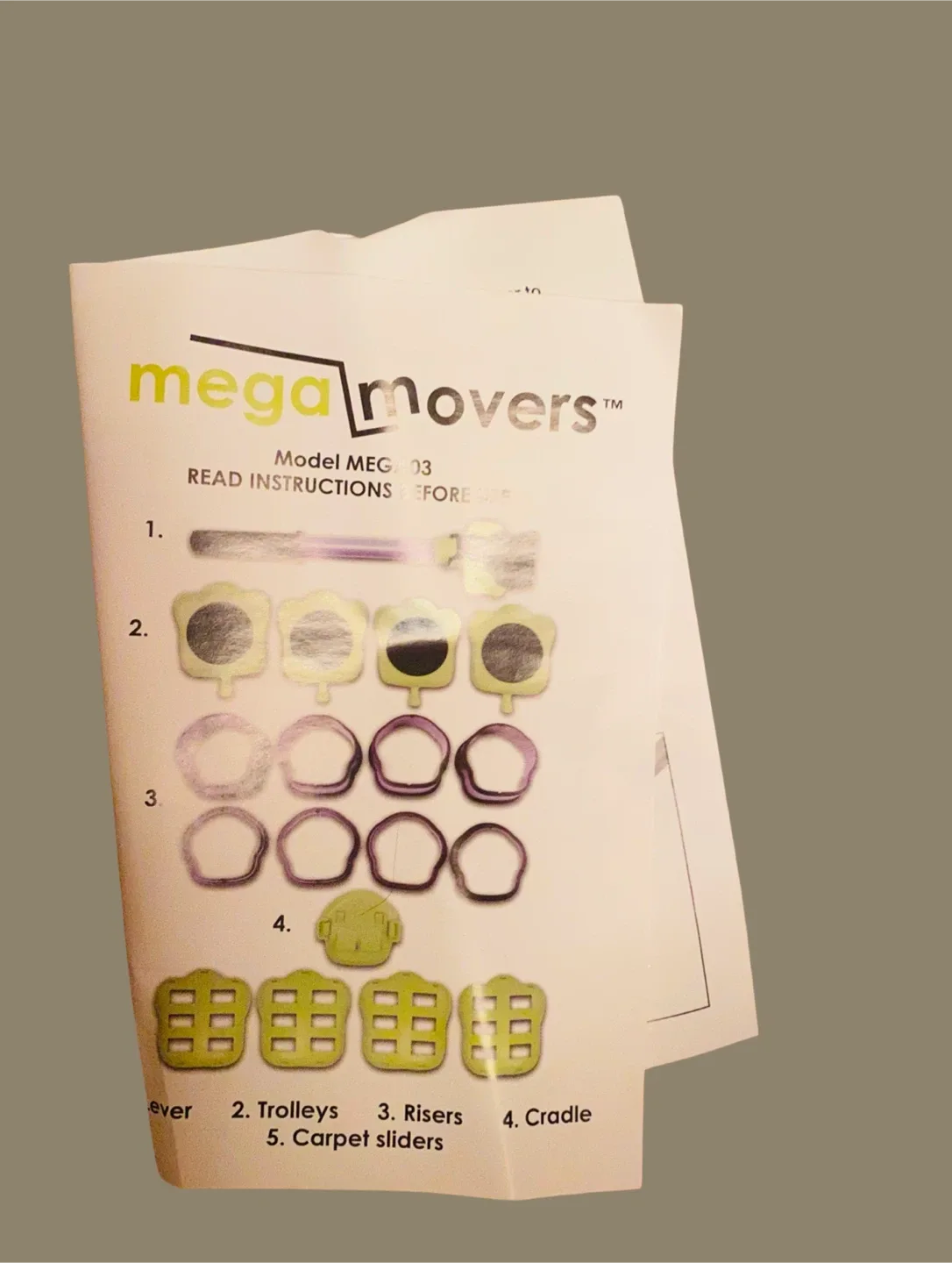 Mega Movers MEG-03 Furniture Moving System image indicator(7)