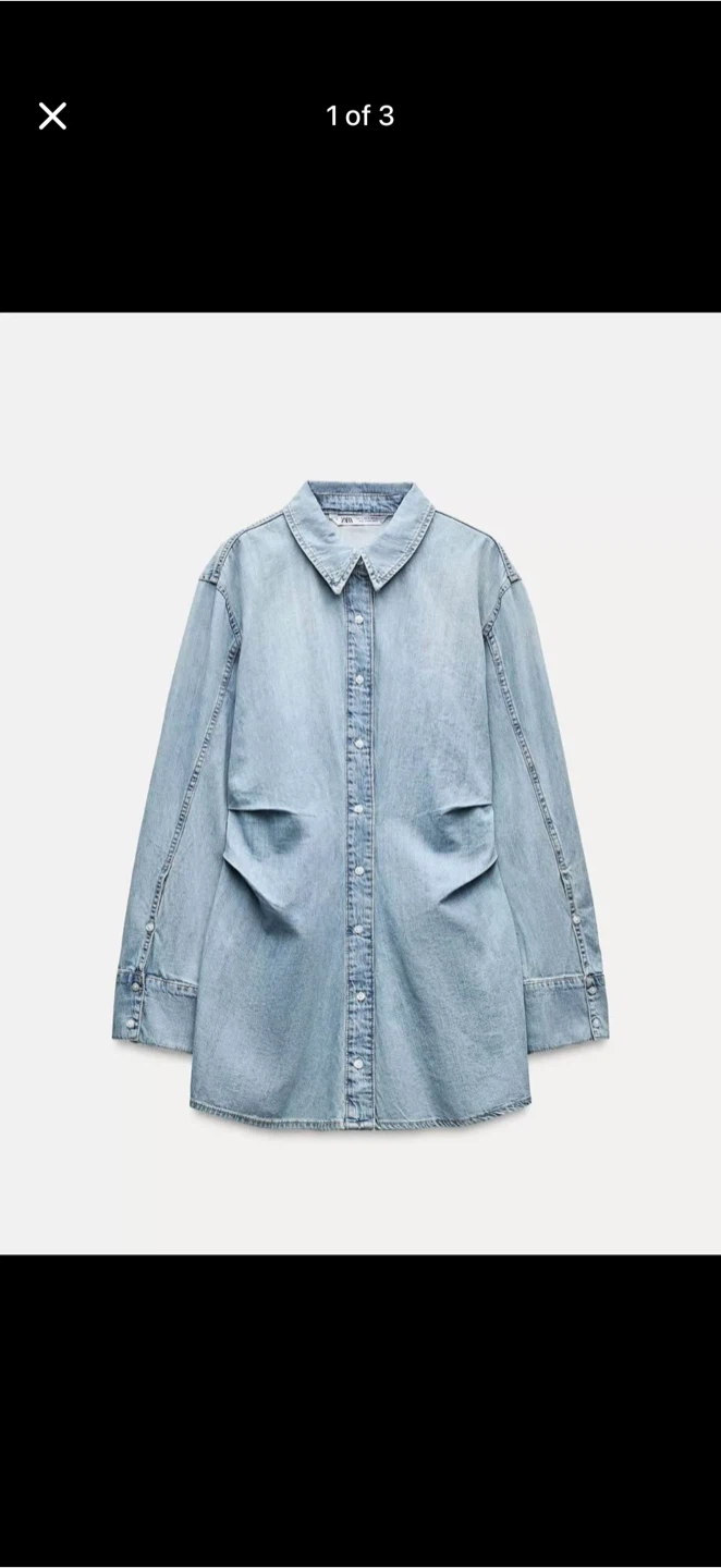Zara Denim Shirt Dress