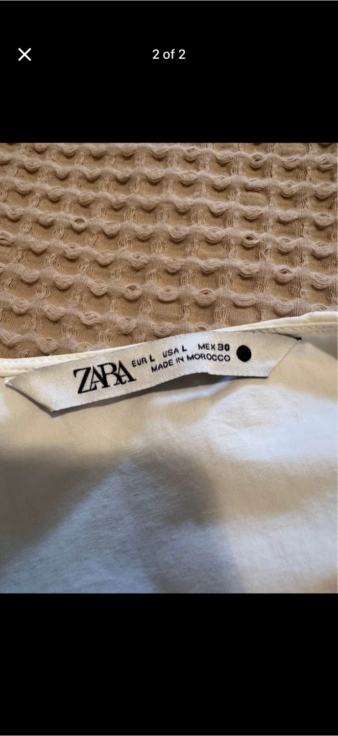 Zara Striped Poplin Dress ZW Collection - Size L - photo 3