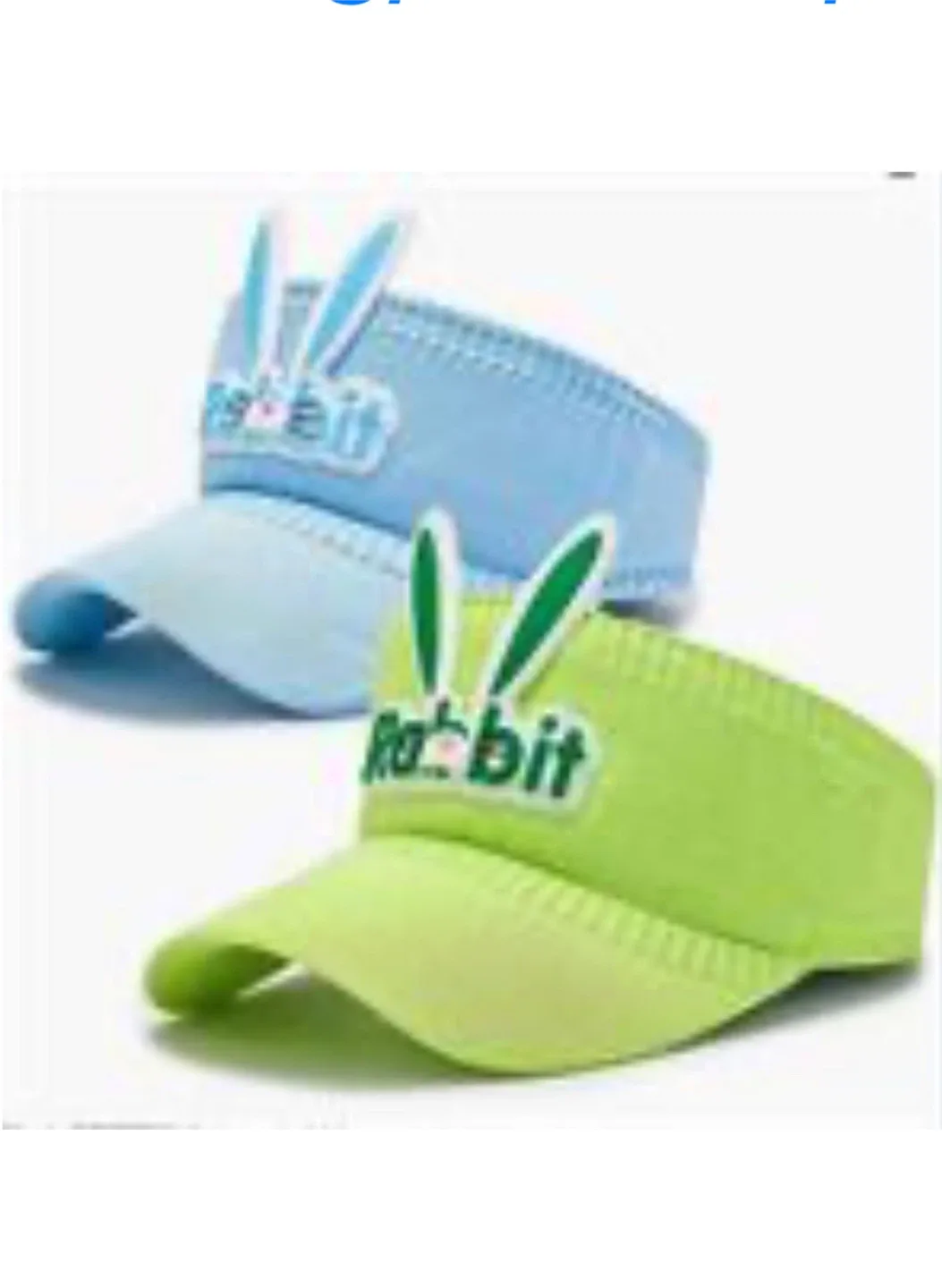 Rabbit Visor - Blue and Green