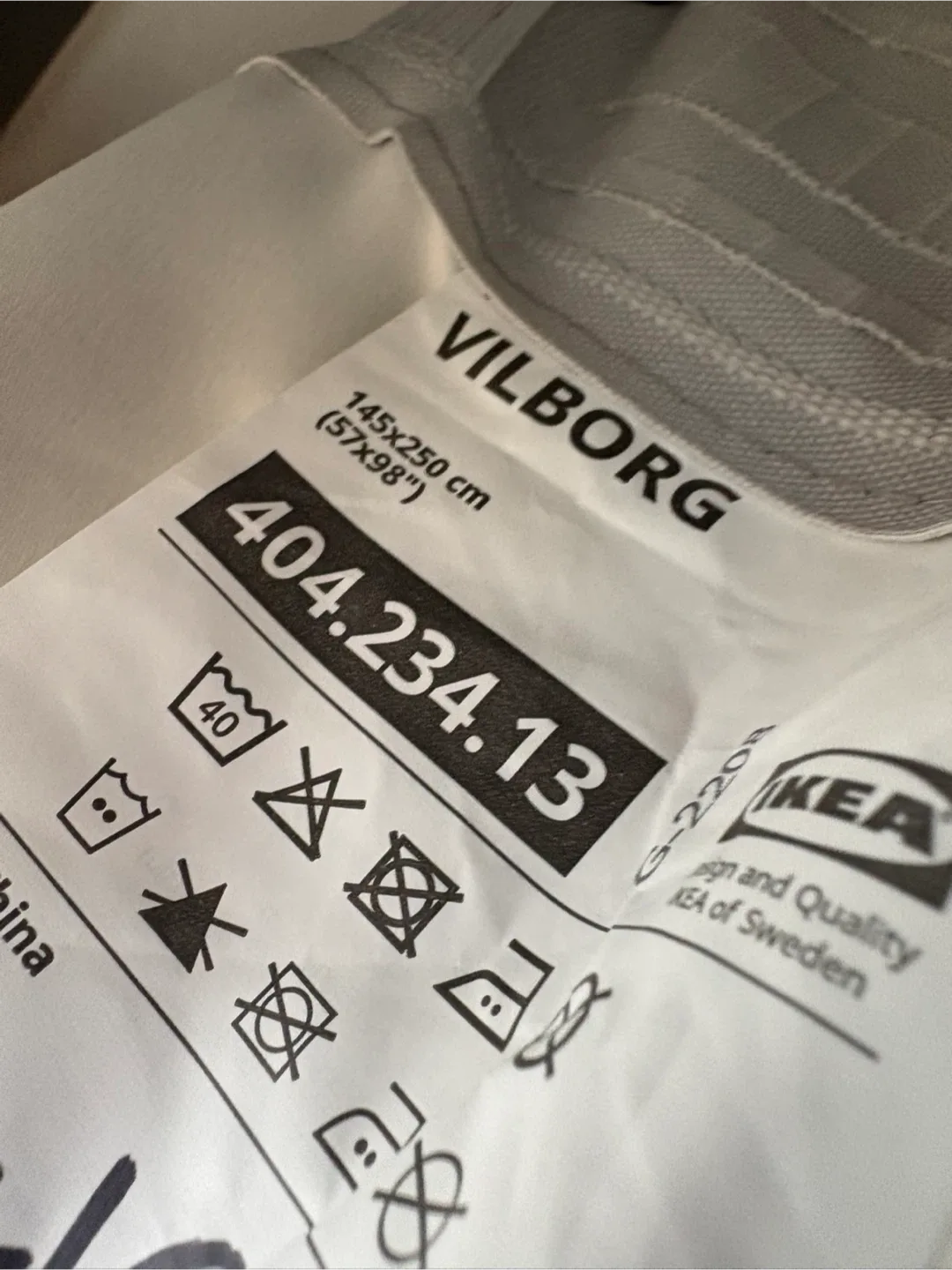 IKEA Vilborg Room Darkening Curtains - Grey image indicator(3)