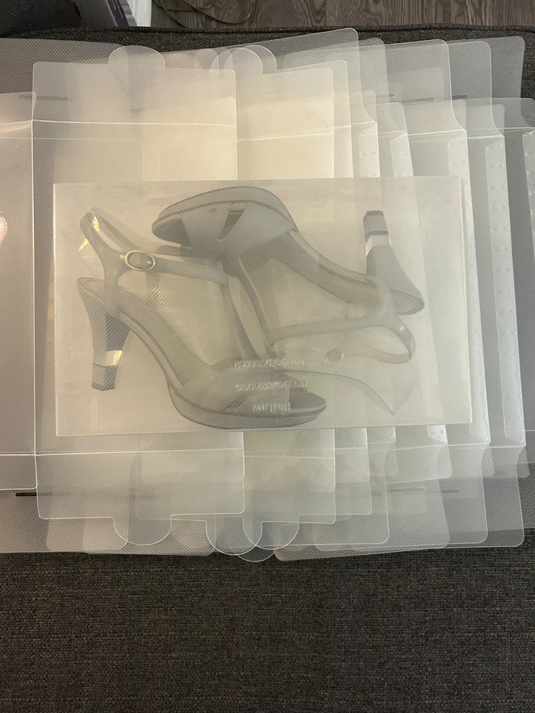 Clear Plastic Shoe Storage Boxes - 8