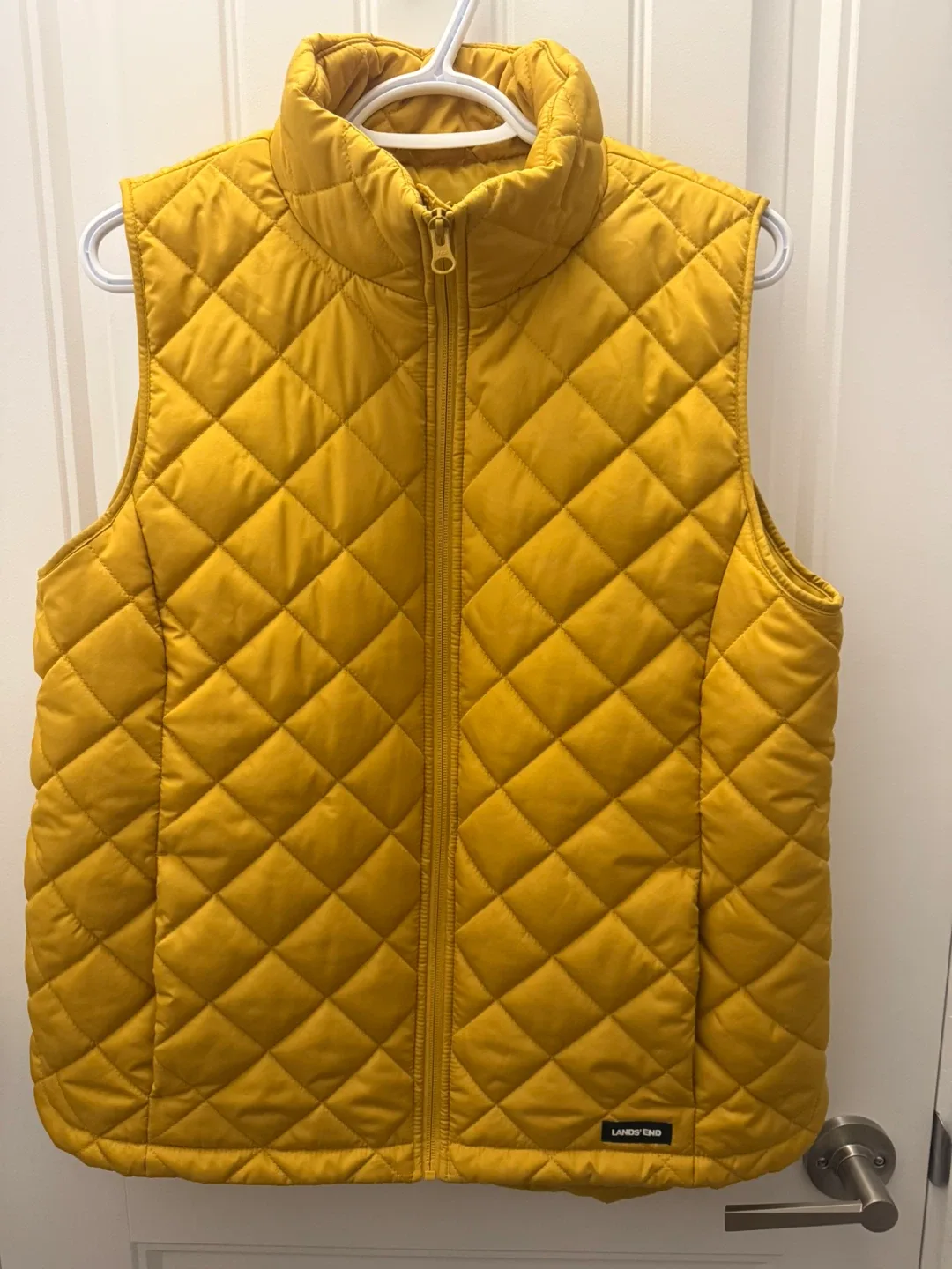 Lands' End Yellow Quilted Vest - #Cleanout  Size M (10-12)