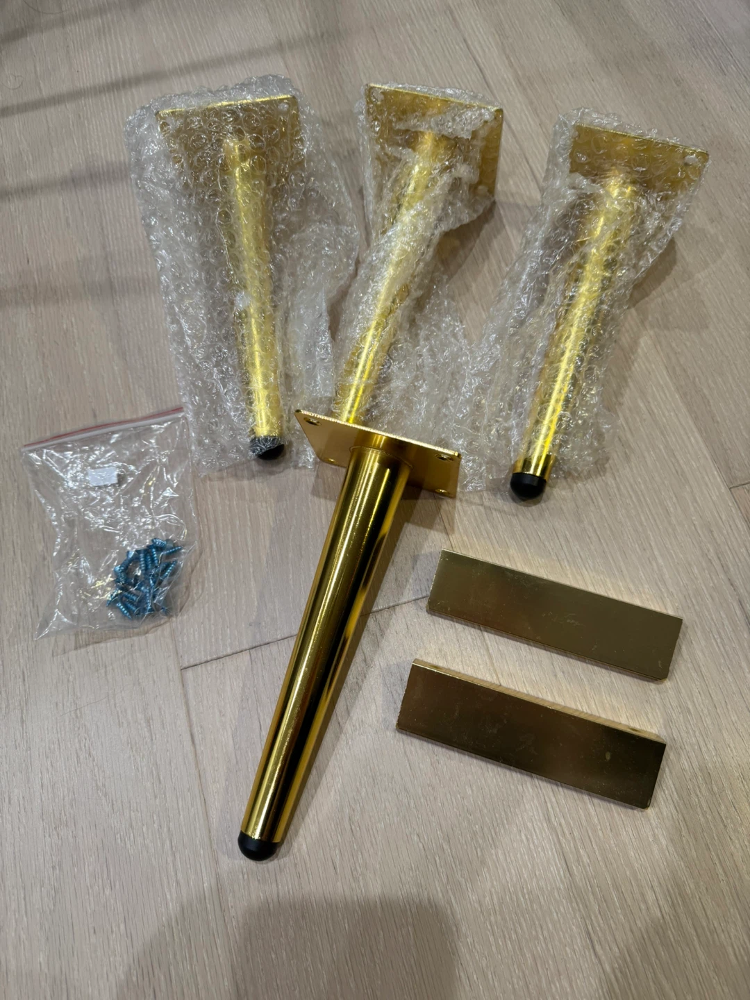 Gold Furniture Legs and Handles #Cleanout