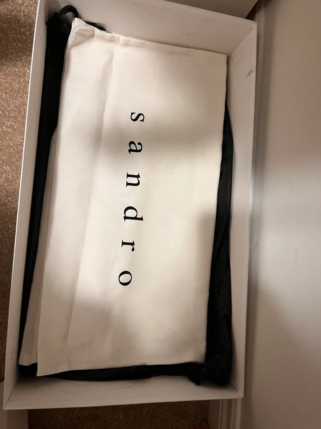 Sandro Black Leather Boots Size 37 image indicator(7)