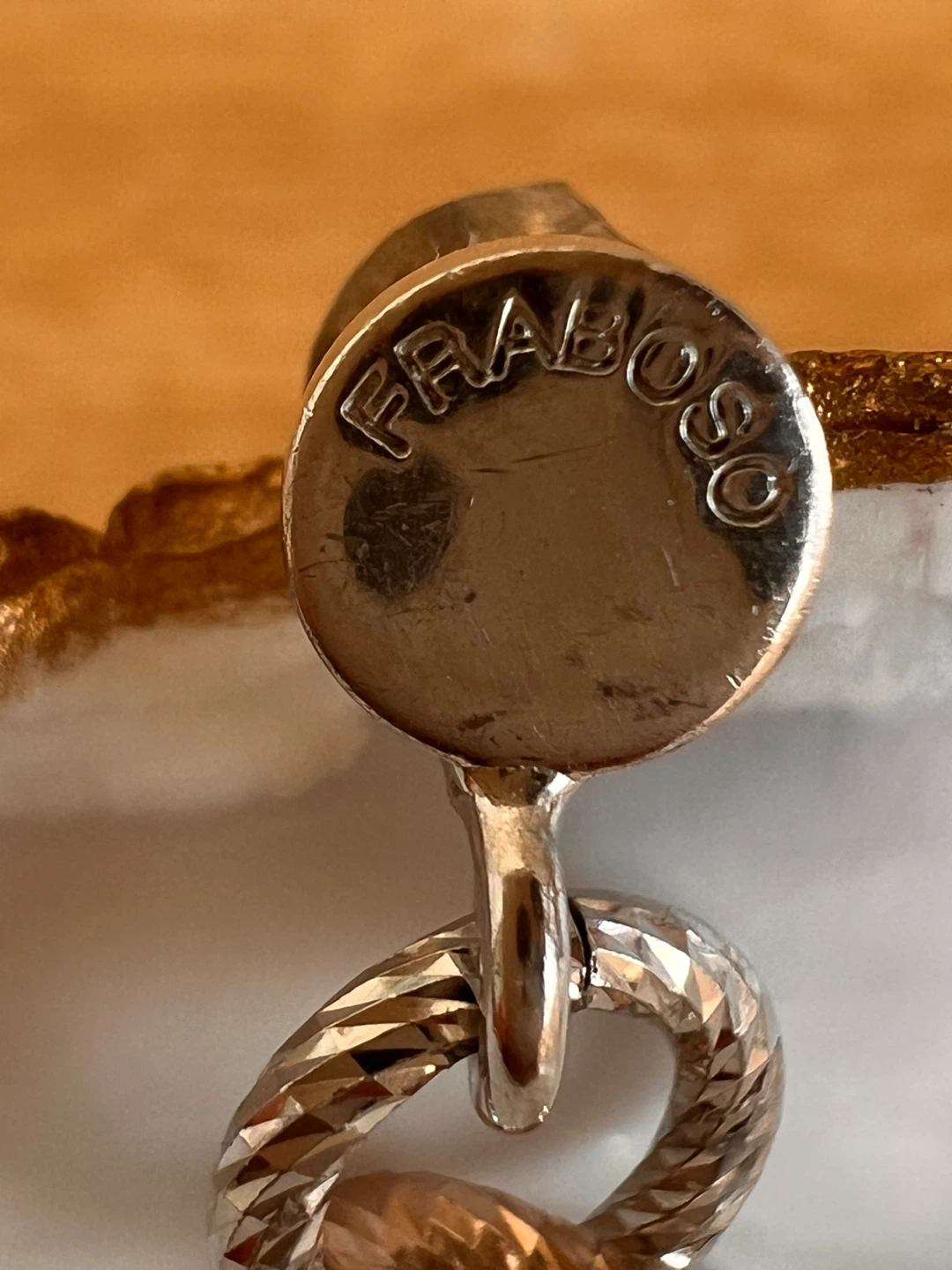 Fraboso Silver & Rose Gold Earrings - photo 3