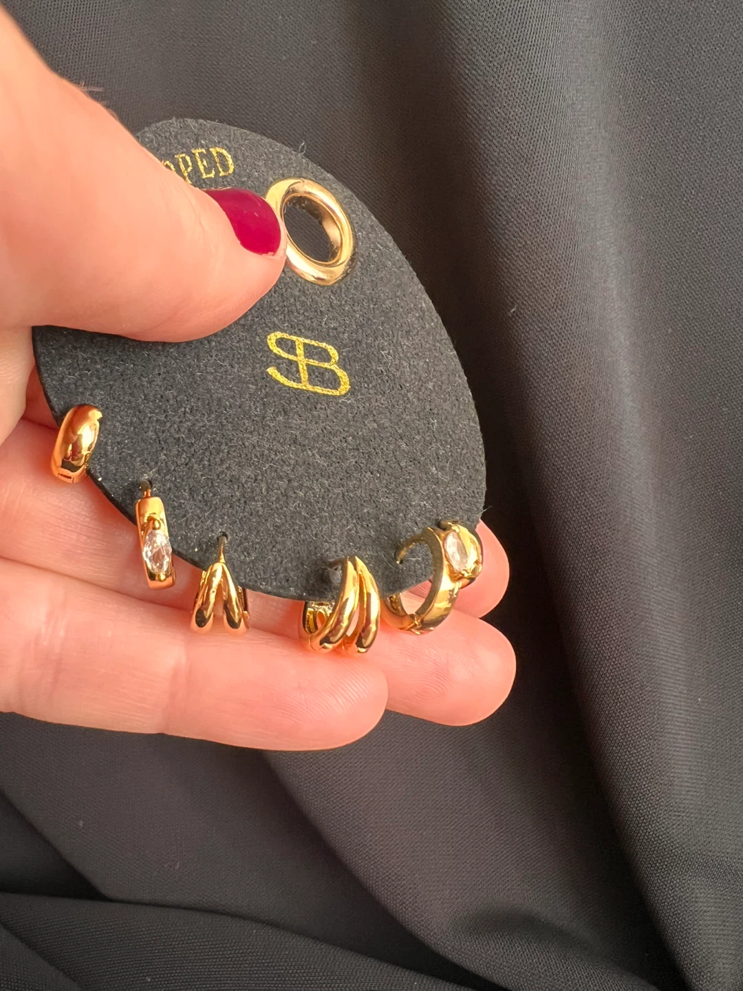 Gold Dipped Earring Set - photo 4