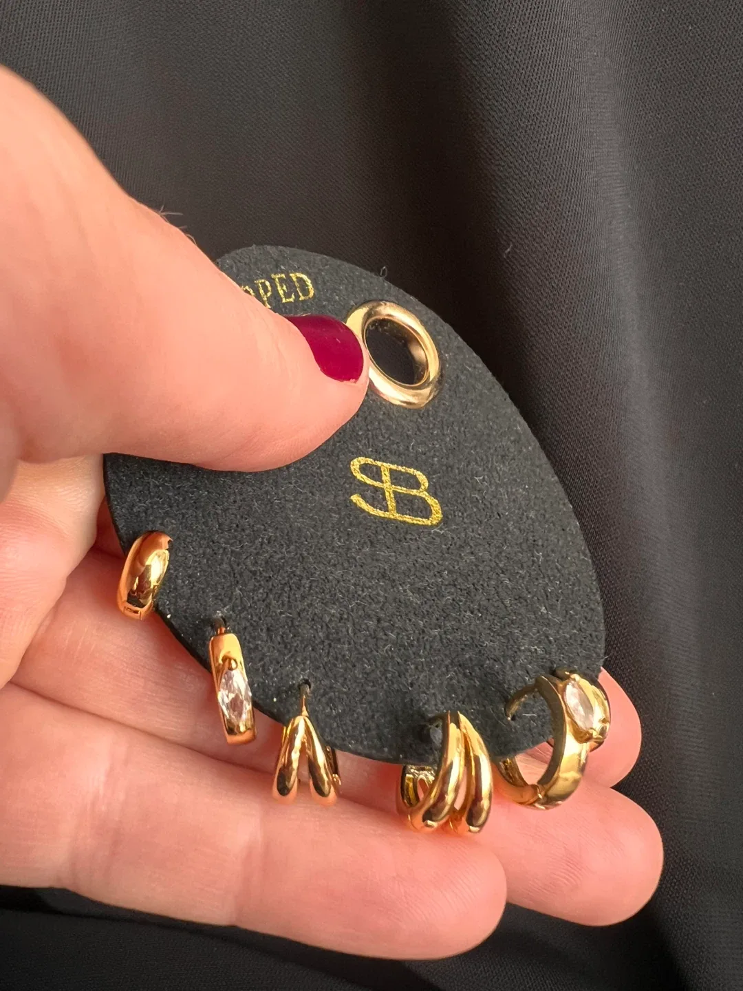 Gold Dipped Earring Set