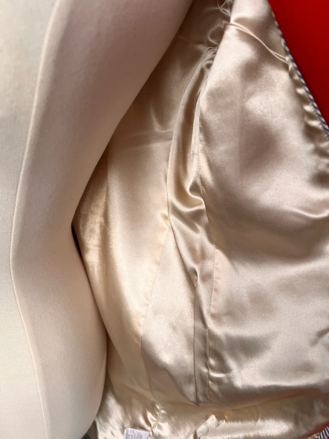 J. Crew Italian Stadium Cloth Nello Gori Red Coat - Size 00 image indicator(4)