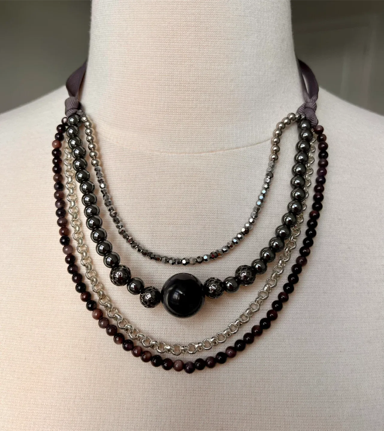 Necklace - Beaded, Multi-Strand