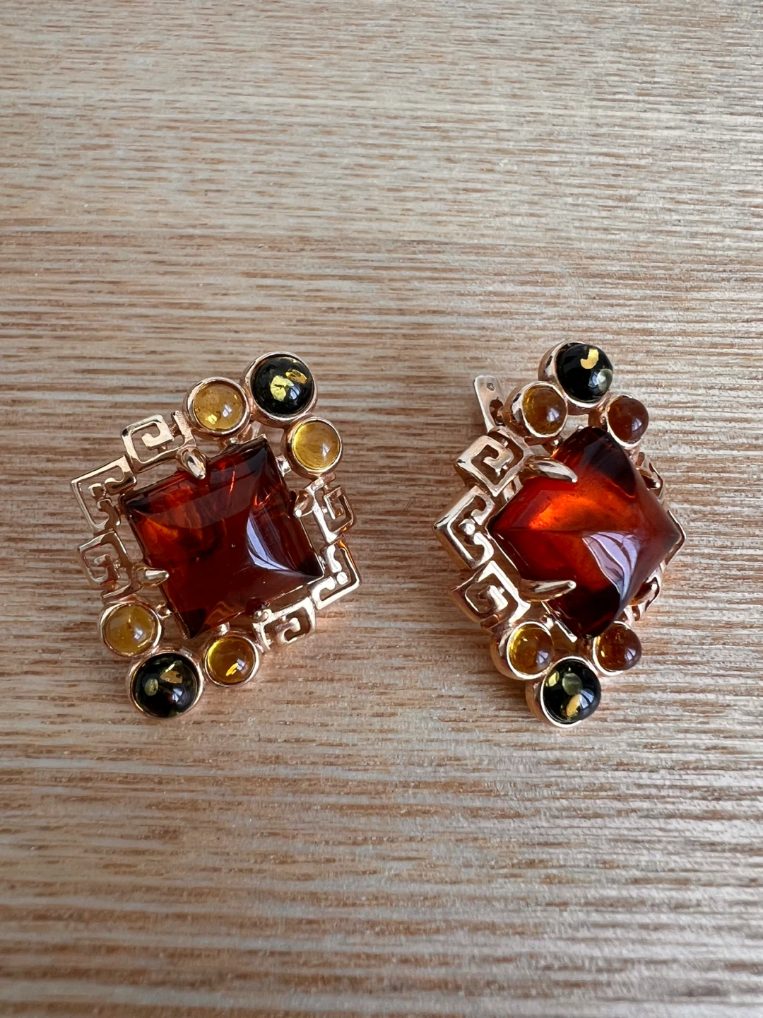 Vintage Amber Earrings - photo 4