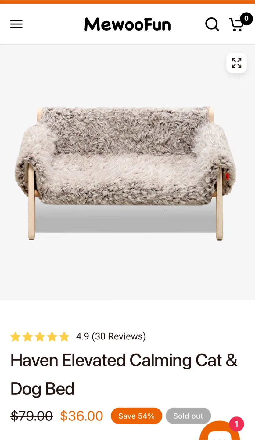 MeWooFun Elevated Pet Bed - photo 2