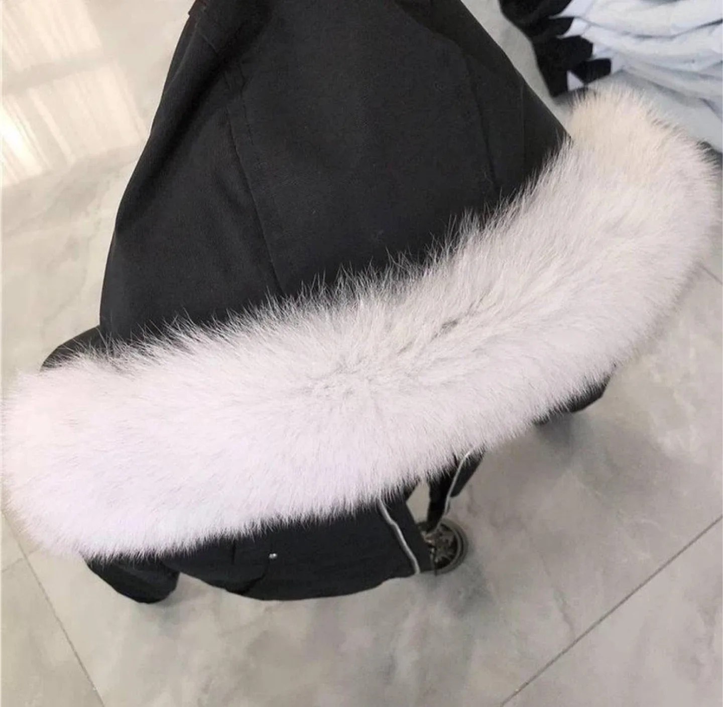 Moose Knuckles Bomber Jacket Black/White Fur - All Sizes image indicator(3)