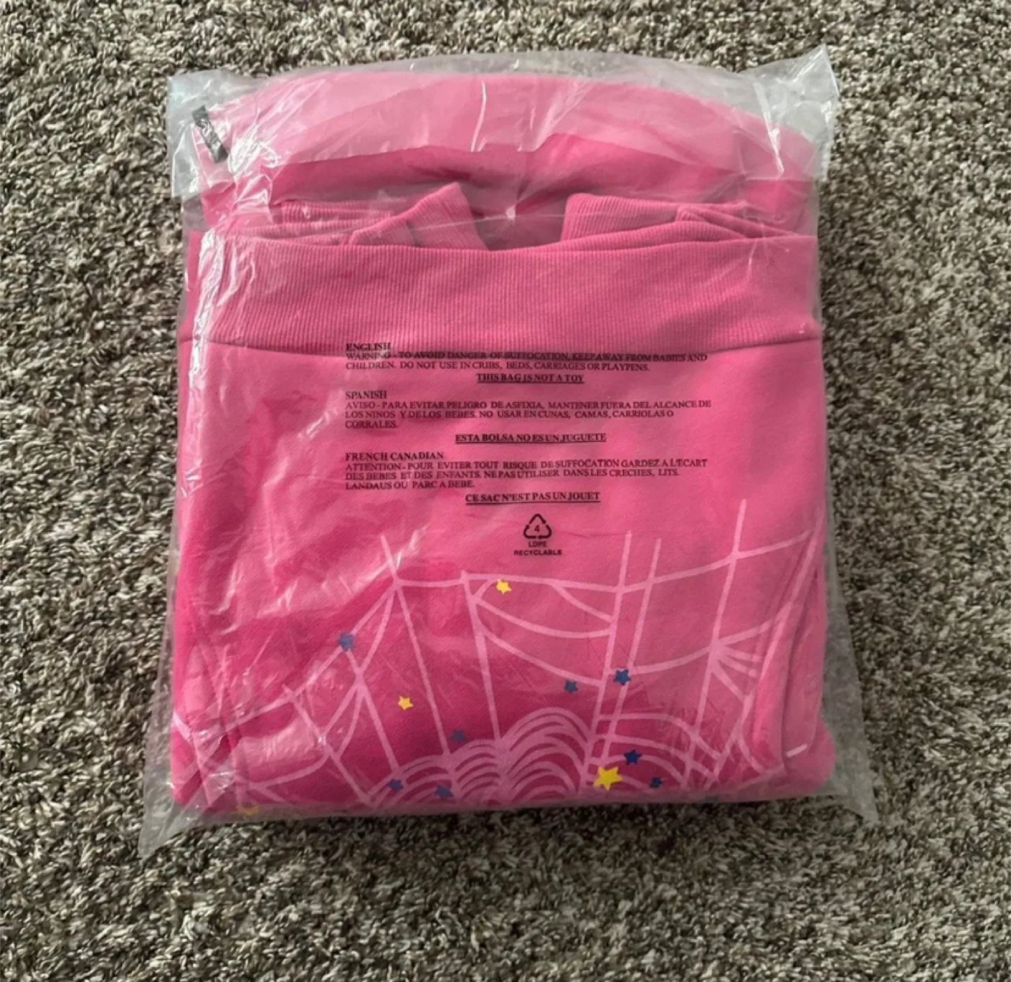 Sp5der Worldwide Pink V2 Hoodie - All Sizes - NWT image indicator(2)