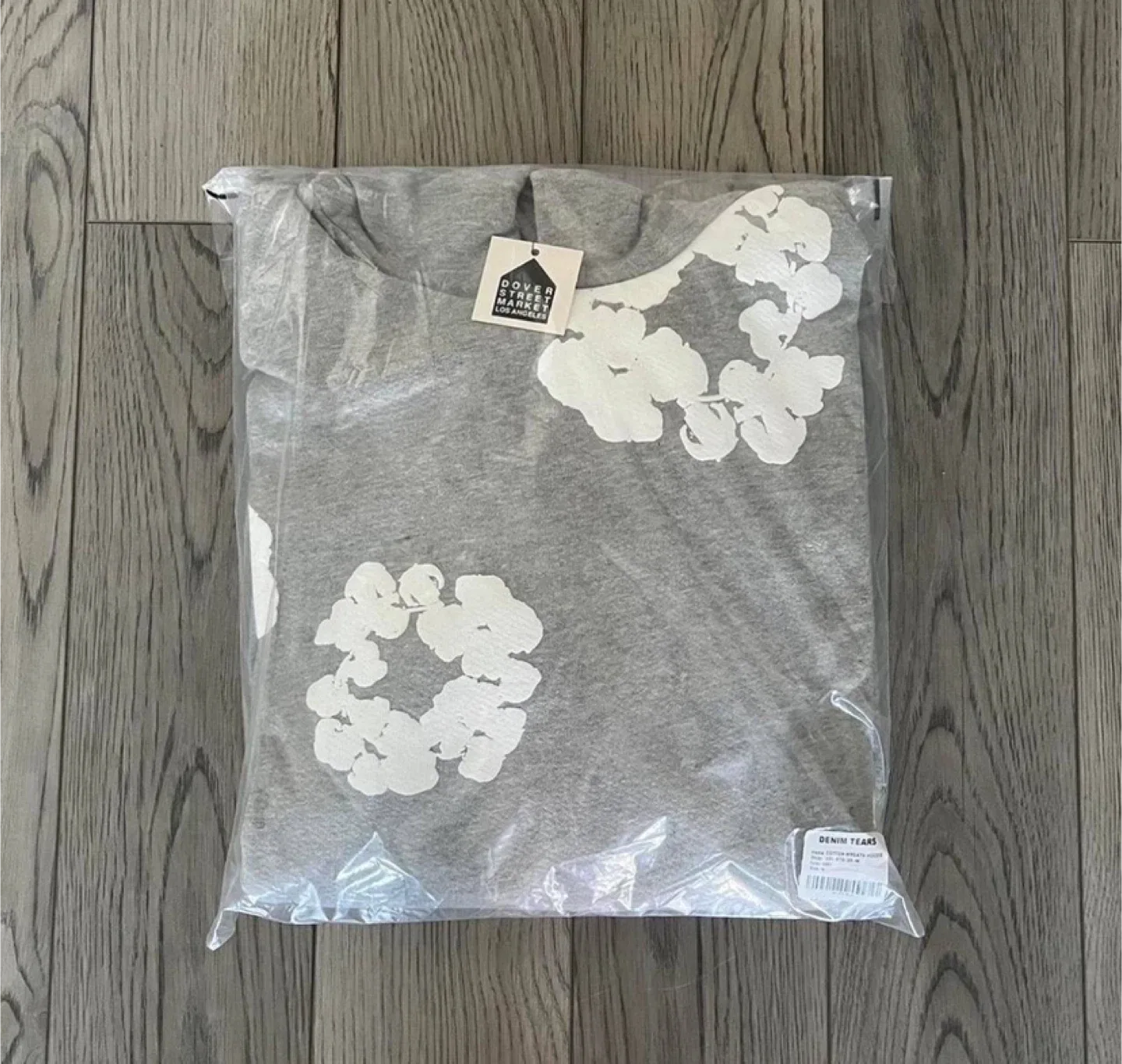 Denim Tears Grey Cotton Wreath Hoodie - All Sizes - NWT image indicator(6)