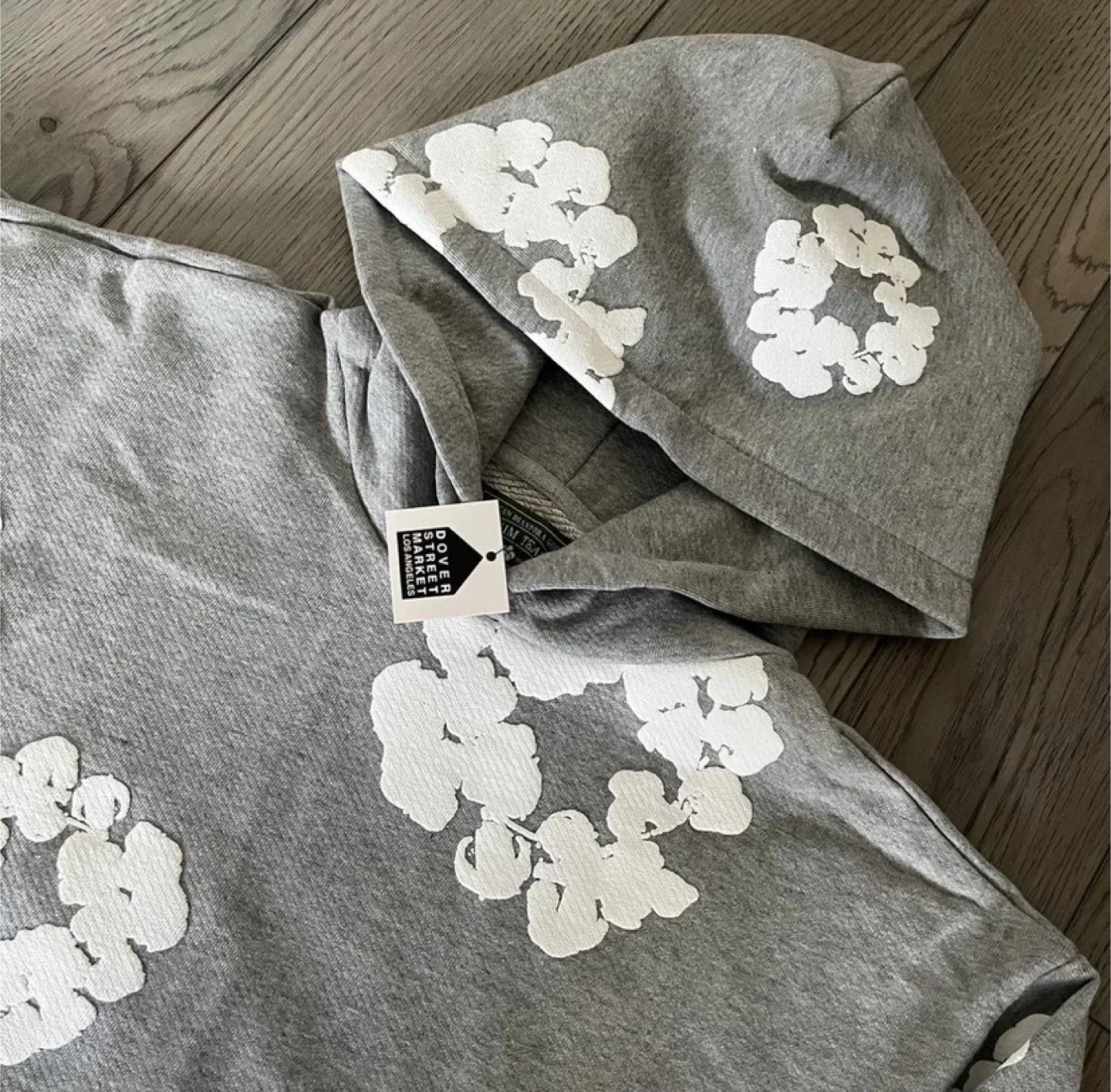 Denim Tears Grey Cotton Wreath Hoodie - All Sizes - NWT image indicator(2)