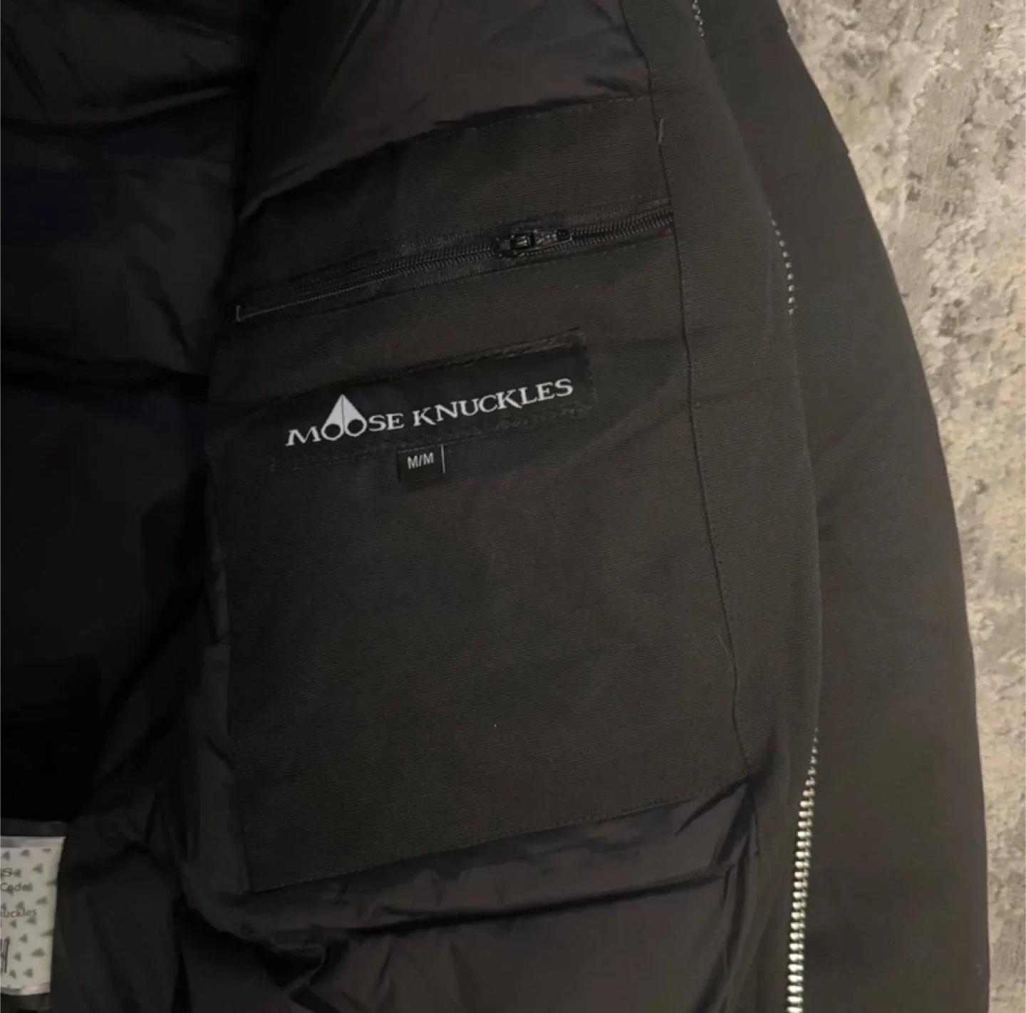 Moose Knuckles Black Down-Filled Fur Bomber Jacket - All Sizes image indicator(3)