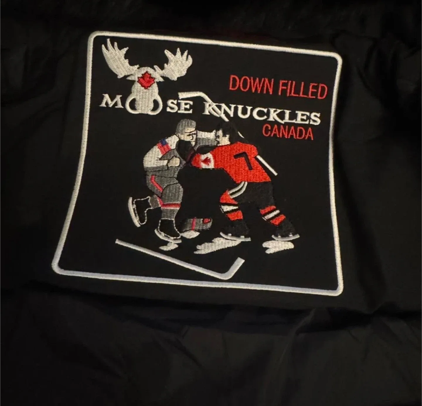 Moose Knuckles Black Down-Filled Fur Bomber Jacket - All Sizes image indicator(5)