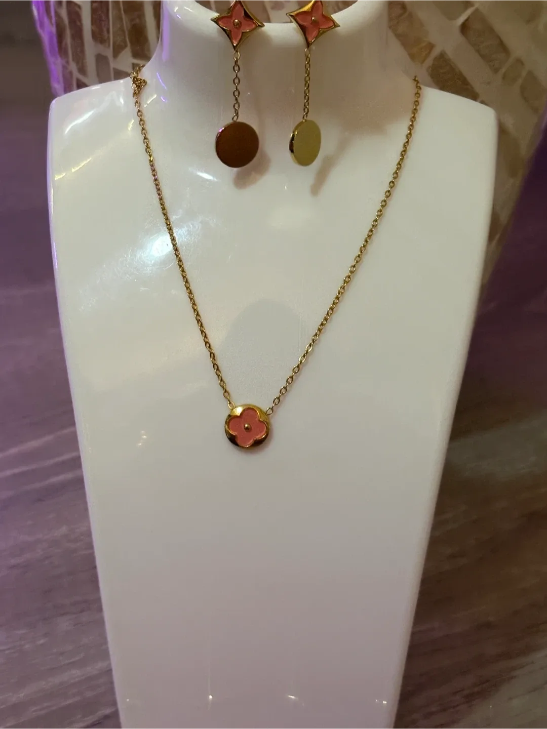 Cadena lamiando en oro  set