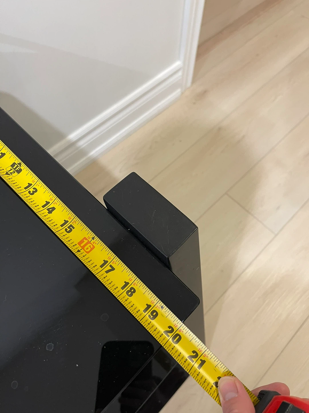 Black TV Stand, 47x24x21 inches - photo 3