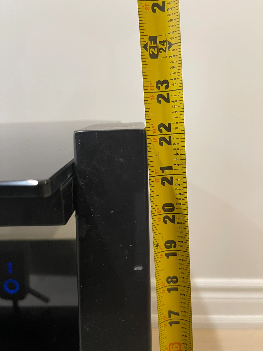 Black TV Stand, 47x24x21 inches - photo 4