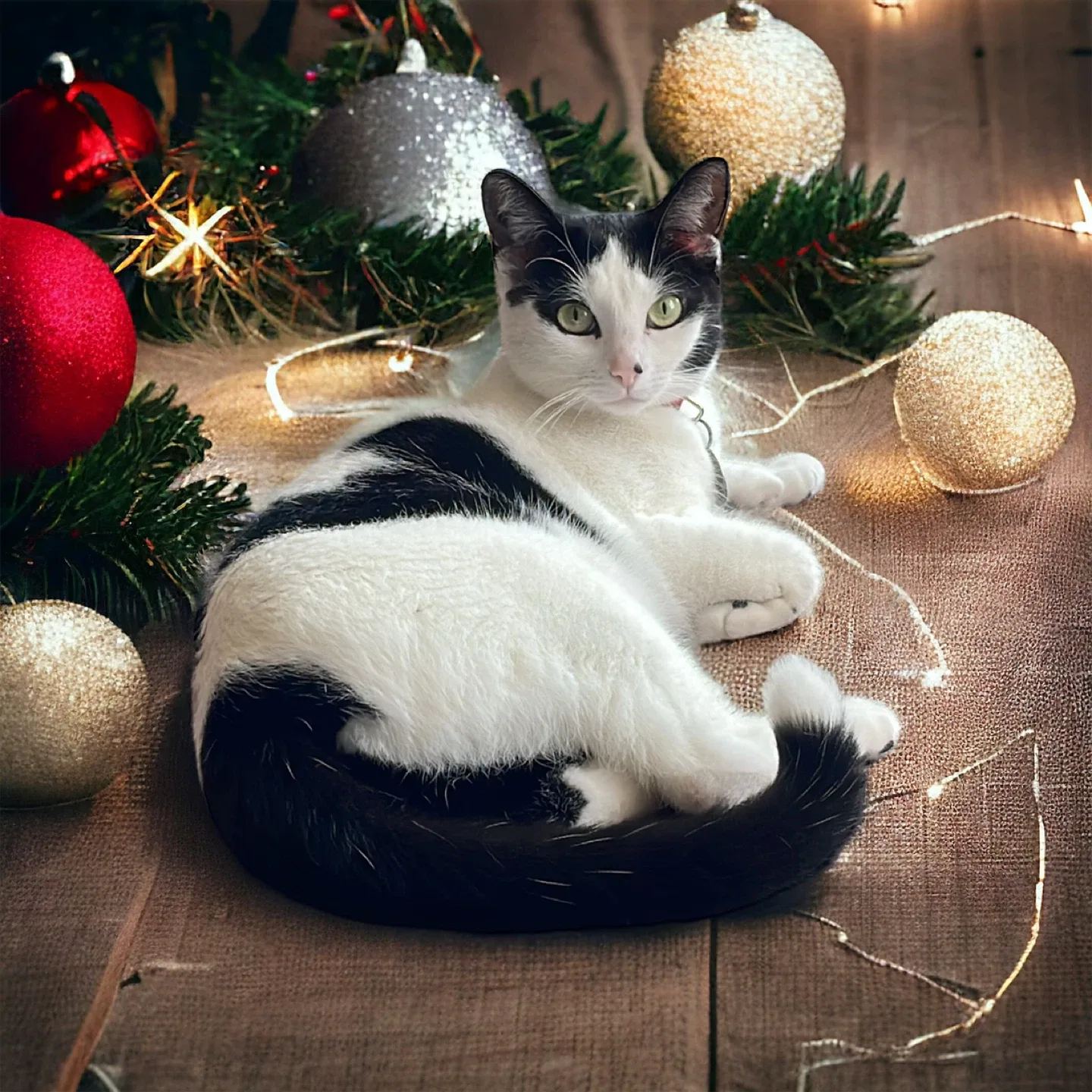 Custom AI Christmas image pet, cat, dog image indicator(4)