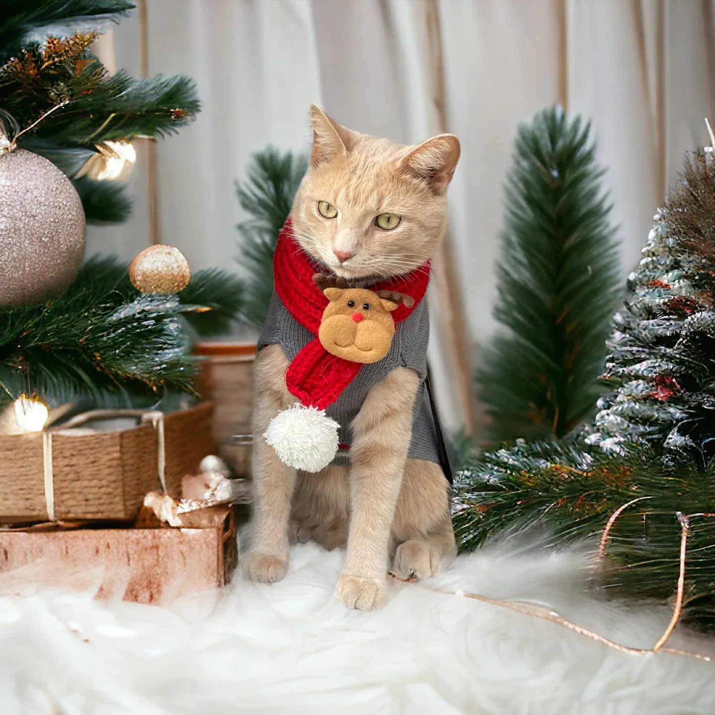 Custom AI Christmas image pet, cat, dog image indicator(3)