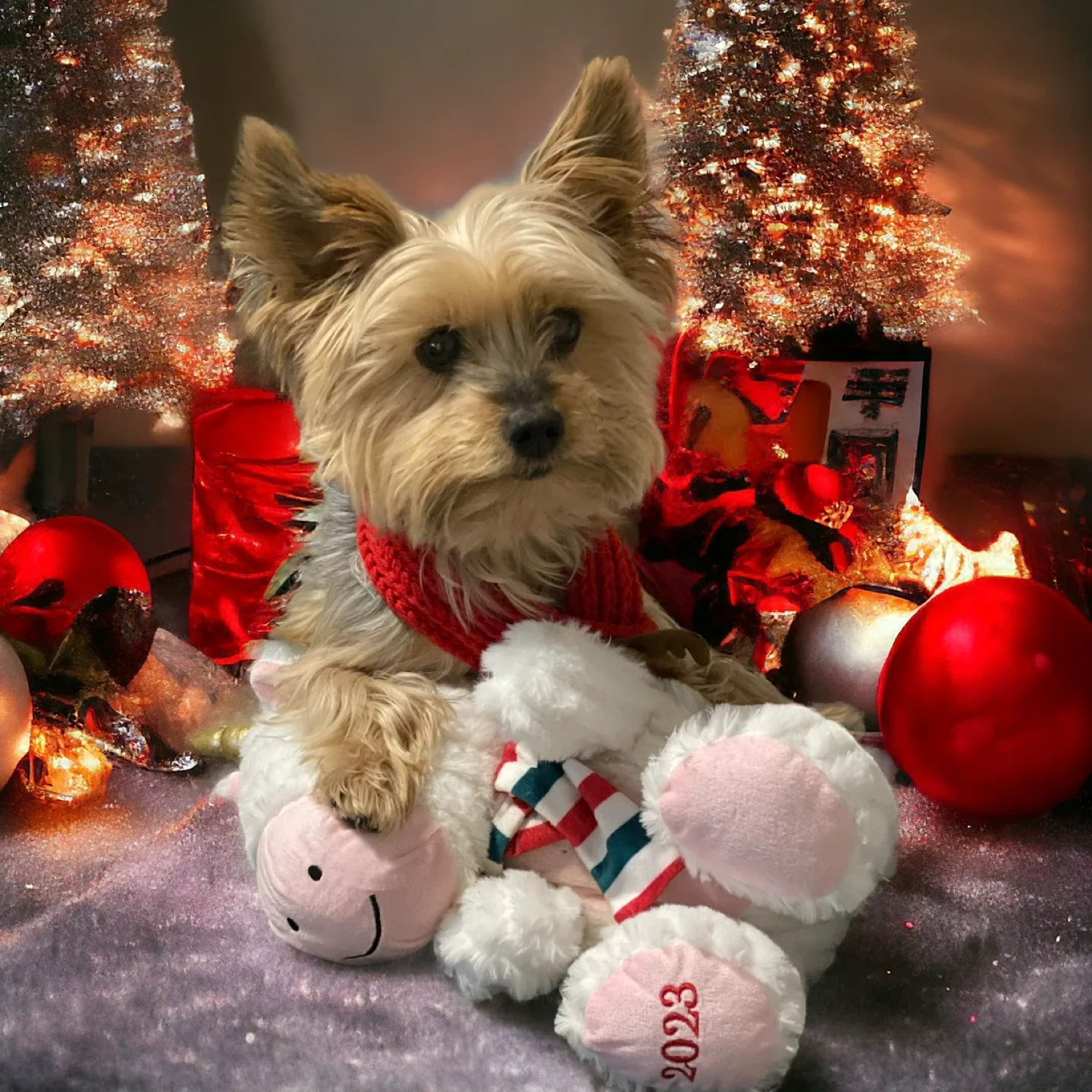 Custom AI Christmas image pet, cat, dog image indicator(5)