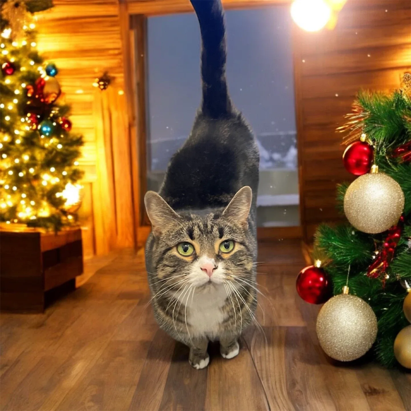 Custom AI Christmas image pet, cat, dog image indicator(8)