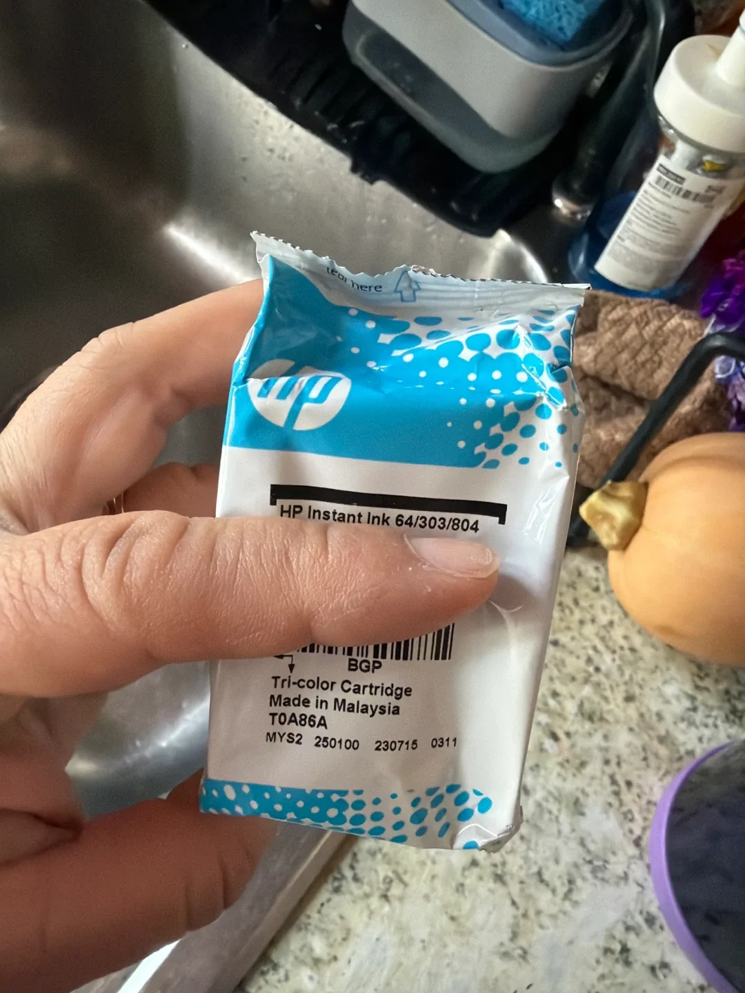 HP Instant Ink 64/303/804 Tri-color Cartridge