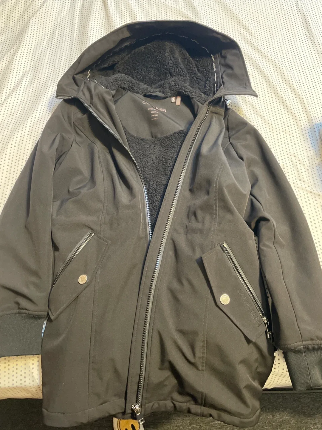 Calvin Klein Black Winter Coat - Size XS